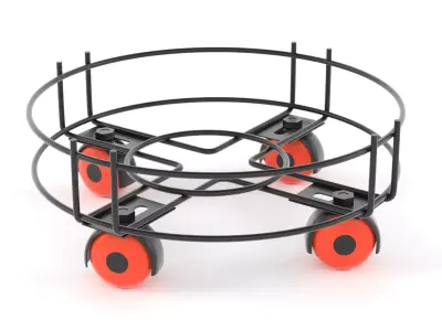 Gas Cylinder Holder Trolley Free 3D model