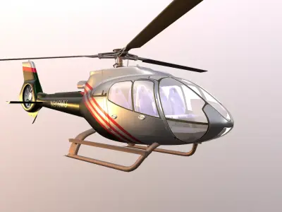 Helicopter - Low-poly 3D model