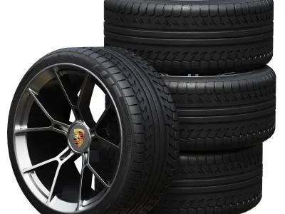 Porsche wheels 3D model