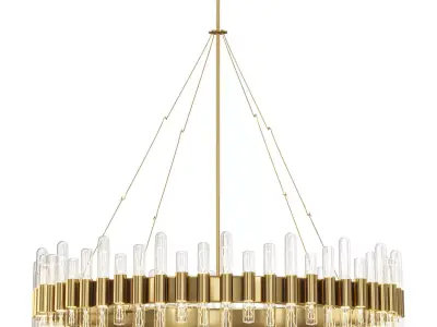Haskell Oval Chandelier 3D model