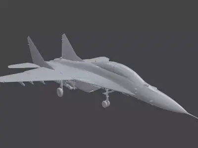 MiG-35 Fighter Jet High Poly Detailed 3D Model 3D model