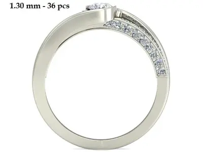 Wedding Ring  3D print model 104