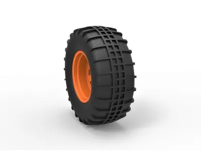 Rear wheel for Dune Buggy 5 3D print model