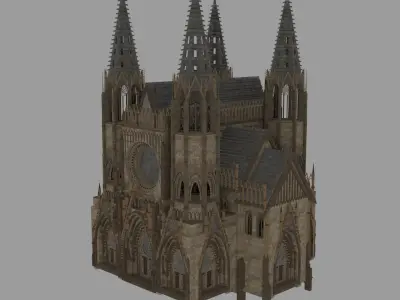 Gothic Castle 3D print model