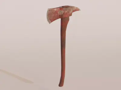 Fire Axe pbr game ready Low-poly 3D model