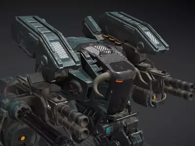 Alpha heavy combat robot 3D print model