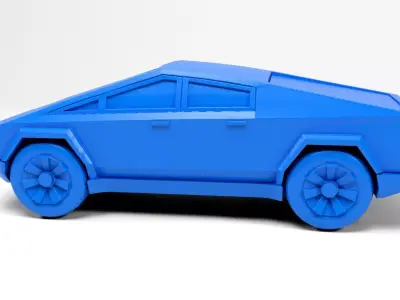 Tesla Cybertruck 3D print model get