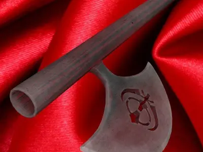Sikh symbol hatchet 3D model