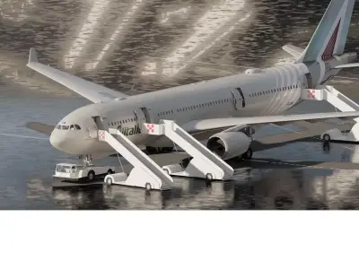  AIRBUS A330-200 2015 3D model