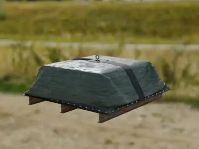 Supply drop Low-poly 3D model purchase