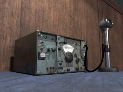 Old Radio Low-poly 3D model buy