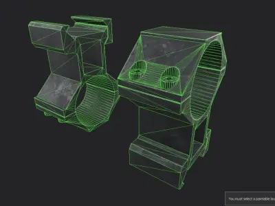 Scope Mount 01 Low-poly 3D model