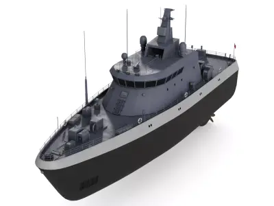 Mine Vessel 3D model 2
