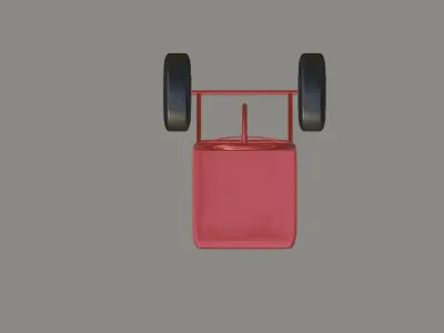 Hand Truck 3D model shop