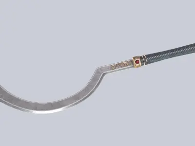 Anubis blade Low-poly 3D model