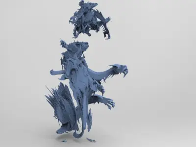 Dantes Demon Clawed ghost 2  3D model