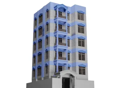 Building Free low-poly 3D model purchase