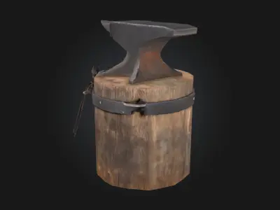 Blacksmiths Stand  The Crafting Corner of Iron and Fire 3D model