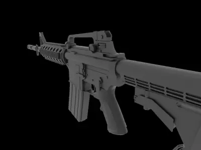 M4A1 Carbine Low-poly 3D model purchase