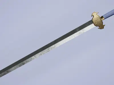 Chinese stylized sword Lowpoly Low-poly 3D model