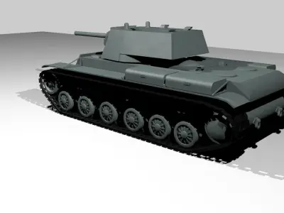 KV-1 Tank model Free 3D model