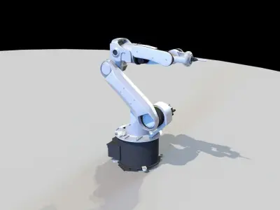 industrial robot arms  3D model