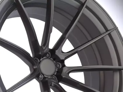 AL13 D010 Monoblock Wheel Low-poly 3D model