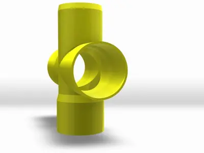 PVC Cross 2 3D model