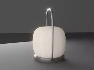 Modern Zen Lantern - Minimalist Portable Lamp 3D model