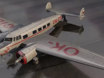 Lockheed L-10 Electra 3D model
