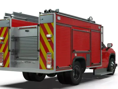 SILVERADO 2027 FIRE TRUCK 3D model