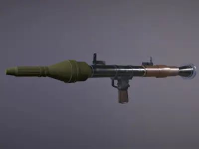 RPG 7 Launcher Low-poly 3D model