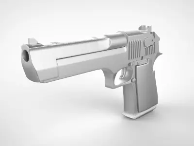 Desert Eagle 44 Pistol Low-poly 3D model