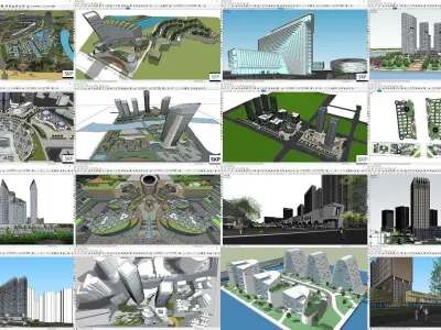 Collection 30 Sketchup Complex 3D Model Pack