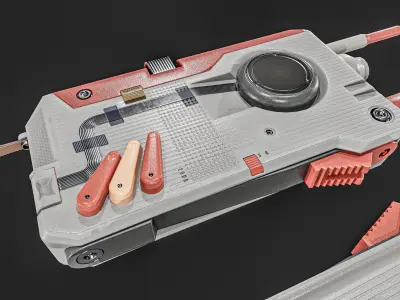 Sci-fi Controller  Device Low-poly 3D model