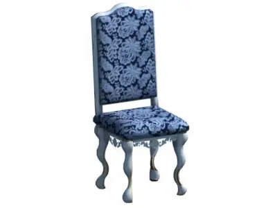 Shabby Chic Dining Suite Low-poly 3D model