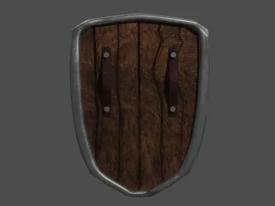 stylized shield Free low-poly 3D model