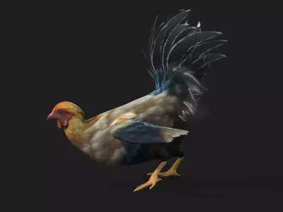 Chicken A1 Free low-poly 3D model