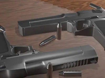Desert Eagle 3D model 4