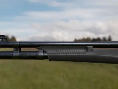 FPS Benelli SuperNova Shotgun Low-poly 3D model