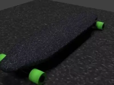 Skateboard longboard 3D print model