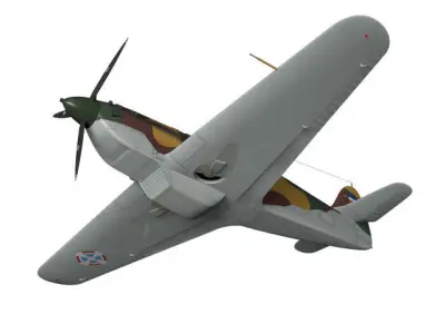 Rogozarski Ikarus IK-3  3D model