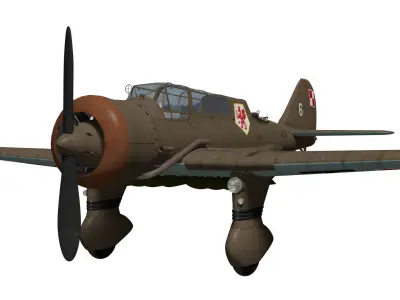 PZL23 Karas 3D model