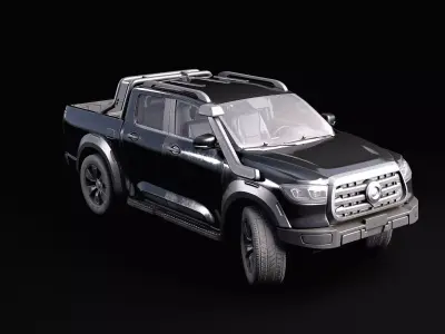 Great Wall Poer Pickup Truck - Game-Ready 3D Model Low-poly 3D model
