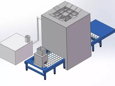 Automatic Food Packaging Machine 3D model