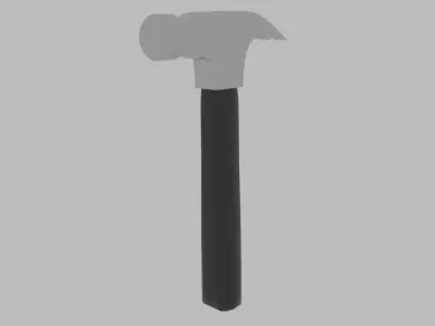 Low Poly Hammer Low-poly 3D model shop