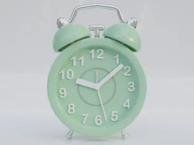 Table alarm Clock Low-poly 3D model