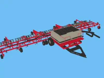 Case 8500 AirDrill Low-poly 3D model