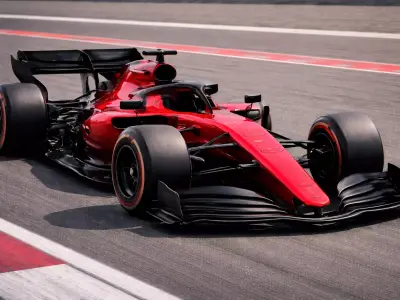 Generic Formula 1 Car Open Wheel High Performance Race Car Free 3D model