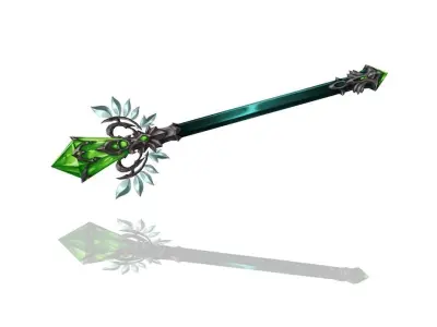 Royal Guard Magic Wand Low-poly 3D model